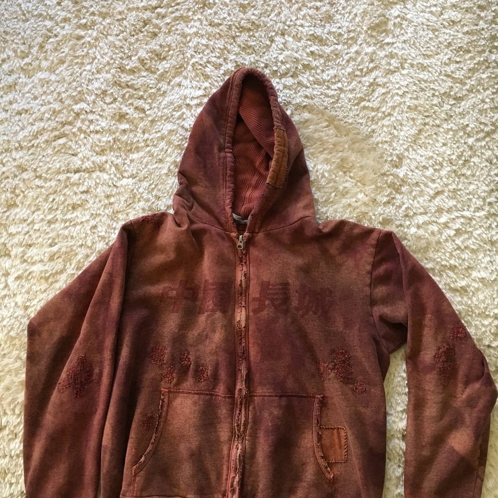 Great China Wall Hoodie Large Red